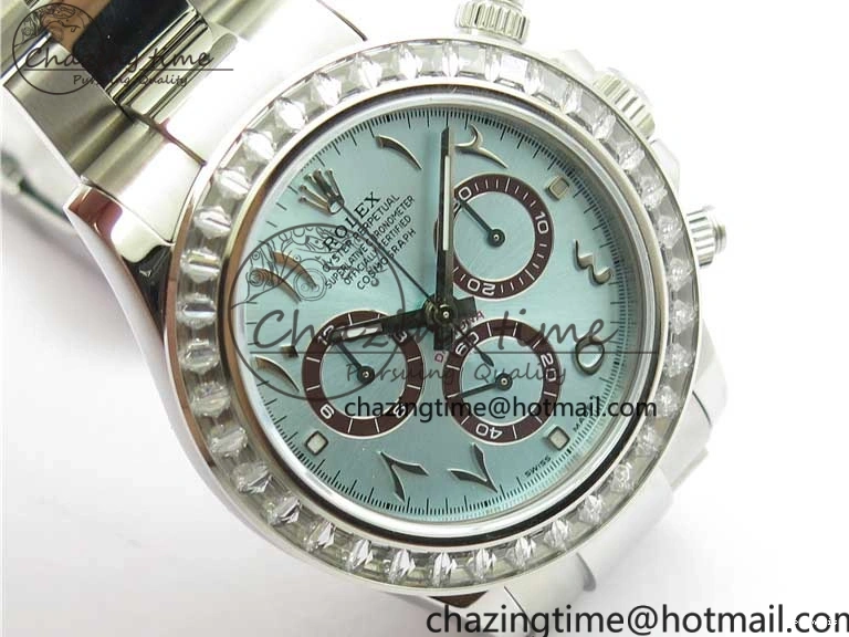 1219 Daytona 116506 Middle East Edition Bp Maker Best Edition Ice Blue Brown Arabic Dial Diam Bezel On SS Bracelet A Neat 2897